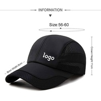 Casquette Oxford à 5 panneaux en gros, personnalisable OEM, en polyester/coton imperméable, perforée au laser, pour le sport en extérieur, en popeline, avec impression