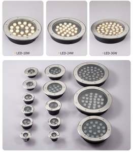 Luz LED Subterránea Elanby Premium de 18W RGB Blanca, IP68 Impermeable, Acero Inoxidable, Regulable, Alta Potencia, 6000K Luz de Día - Product Image 5