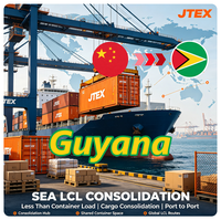 Service d'expédition de fret LCL, fret consolidé, marchandises diverses, de Chine vers la Guyane