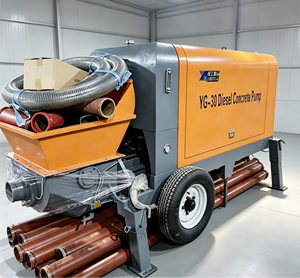 Pompe à béton 60m3/h, alimentée au diesel, avec chauffage de grille et kit de démarrage arctique - Product Image 1