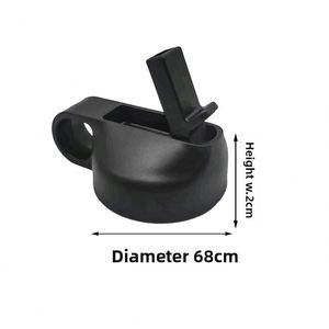 Nouveau couvercle de bec verseur pour gourde isotherme 2024, anti-fuite, en plastique, rond, noir, pour tasse isolée, vente en gros directe du fabricant - Product Image 2