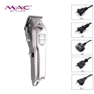 <span class=keywords><strong>Tondeuse</strong></span> à cheveux professionnelle sans fil MAC entièrement métallique, lame en forme de R, micro-réglage, rechargeable, 6 peignes, appareil de coiffure pour barbier - Product Image 6