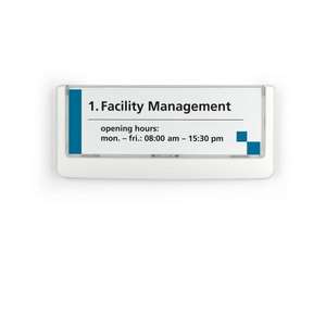 DURABLE - 4860-37 CLICK SIGN Panel de entrada exterior 149x52,5mm-EAN 4005546404646 SEÑALIZACIÓN Y MARCADO DE SUELO - Product Image 1