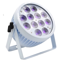 Projecteur LED Par 12x18W RGBWA UV 6-en-1 pour scène, mode de contrôle DMX512, KTV, mariage, discothèque, bar, en aluminium, personnalisable avec batterie