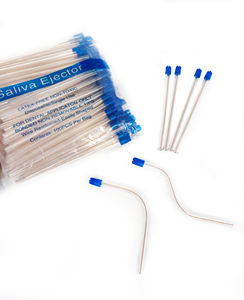 डिस्पोजेबल मैनुअल डेंटल लार ईजेक्टर मेडिकल ग्रेड लेटेक्स-मुक्त बैंडेबल निकासी सक्शन टिप्स लचीला स्पष्ट ट्यूब ब्लू टिप - Product Image 4