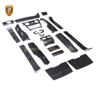 Pour Rolls Royce Cullinan, intérieur de voiture en fibre de carbone sèche, style BB, 5 places, seuils de porte, console centrale, couvre-tableau de bord, accessoires de voiture