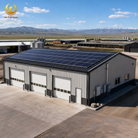 Bâtiment de stockage agricole en acier préfabriqué, prêt pour l'énergie solaire, pour équipements agricoles, hangar, garage pour machines