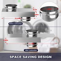 Kit de periscopes télescopiques pour conduit de ventilation de sèche-linge réglable de 0 à 5 pouces, connecteur de ventilation télescopique, modèle 84049
