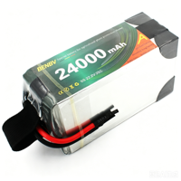 Paket Baterai LiPo Tingkat Tinggi, 24000MAh, 25C, Kapasitas Besar, 6S 7S 12S 14S