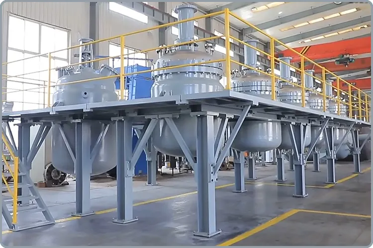 WHGCM NEW ASME EAC 2000L destilação em aço inoxidável industrial alta pressão aquecimento reator encamisado