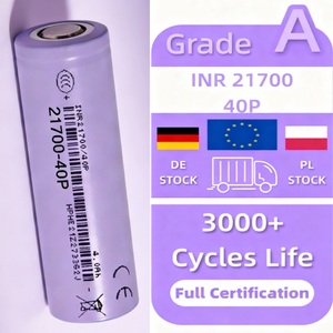 Venta Caliente de Fábrica: Batería Recargable de Iones de Litio NMC 21700 de Grado A, 40P 3.6V 4000mAh, para Bicicletas Eléctricas y Scooters, 1000 Ciclos, DIY - Product Image 1