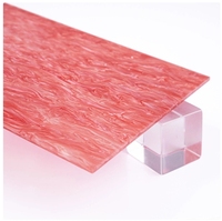 Feuille acrylique colorée irisée scintillante de 2,5 mm pour découpe laser et gravure laser