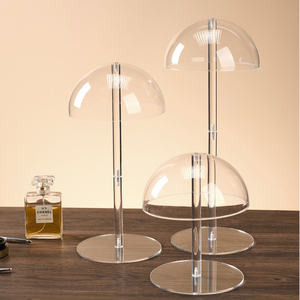 Support de Présentation de <span class=keywords><strong>Chapeaux</strong></span> en Acrylique Transparent Personnalisé Noir/Transparent de Haute Qualité pour Optimiser l'Espace dans les Boutiques de Détail - Product Image 4