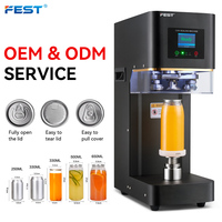 Machine de scellage automatique FEST pour canettes de soda, bière, jus – Idéale pour les cafés et les salons de jus