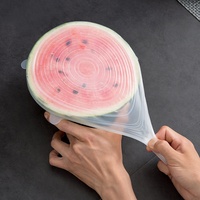 Set de couvercles en Silicone, extensibles et réutilisables, couvercles pour bols, alimentaires, 100 pièces