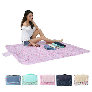 Tapis de pique-nique en polyester Oxford, imperméable, antidérapant, rectangulaire, pour camping en plein air, plage, randonnée - Product Image 5