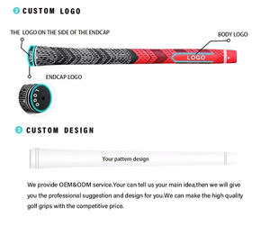 ג 'מבו בגודל בינוני מאמן הסיטונאי oem לוגו אביזרים גולף מועדון גולף אחיזה גולף גריסים - Product Image 4