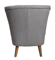 Fauteuil individuel en tissu avec pieds en bois pour la maison, idéal pour la vente en gros
