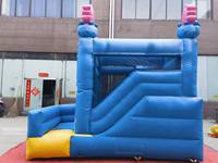 Château Gonflable, Château de Rebond, Maison de Rebond Gonflable, Combo Toboggan et Rebondisseur, Maisons de Rebond Gonflables pour Enfants et Adultes avec Souffleur
