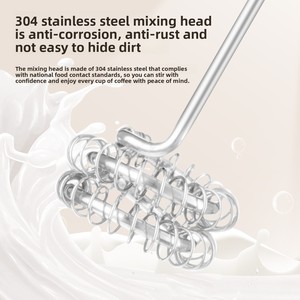 Mousseur à <span class=keywords><strong>lait</strong></span> électrique numérique à livraison rapide, alimentation USB/piles, fonctionnement à une touche, boîtier en plastique, utilisation manuelle <span class=keywords><strong>pour</strong></span> le café - Product Image 5