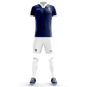 Vente en gros d'uniformes de football noir et blanc maillot de football universitaire uniformes de football personnalisés entraînement d'équipe vêtements de sport kits de football - Product Image 6