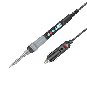 <span class=keywords><strong>Fer</strong></span> à <span class=keywords><strong>souder</strong></span> à chauffage interne avec affichage numérique 18-72W, alimentation CC 12V <span class=keywords><strong>24V</strong></span> via allume-cigare pour voitures et camions - Product Image 1