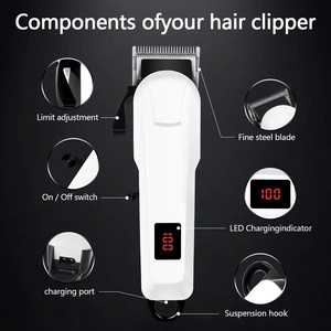 Cortadora de Pelo Profesional Inalámbrica con Logotipo Personalizado, Recargable por USB, con Batería de Litio, para el Hogar/Peluquería - Product Image 1