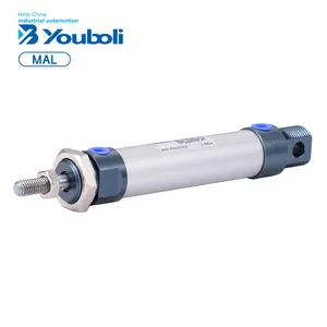 YBL MAL Series Mini Air Cylinders Double Acting Piston Aluminium Mini Pneumatic Cylinder Parts