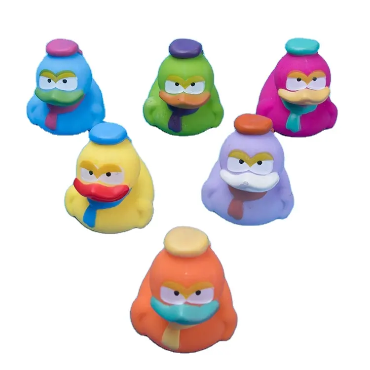 Baby Cute Animals Bath Toy nuoto Water Toys gomma morbida anatra Float Squeeze Sound bambini Wash Play giocattoli divertenti regali