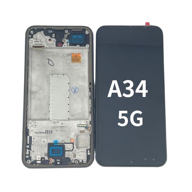 For Samsung Galaxy A34 5G LCD A346B A346U DS OLED With Frame Display Touch Screen Digitizer Assembly Replacement Parts LCDs