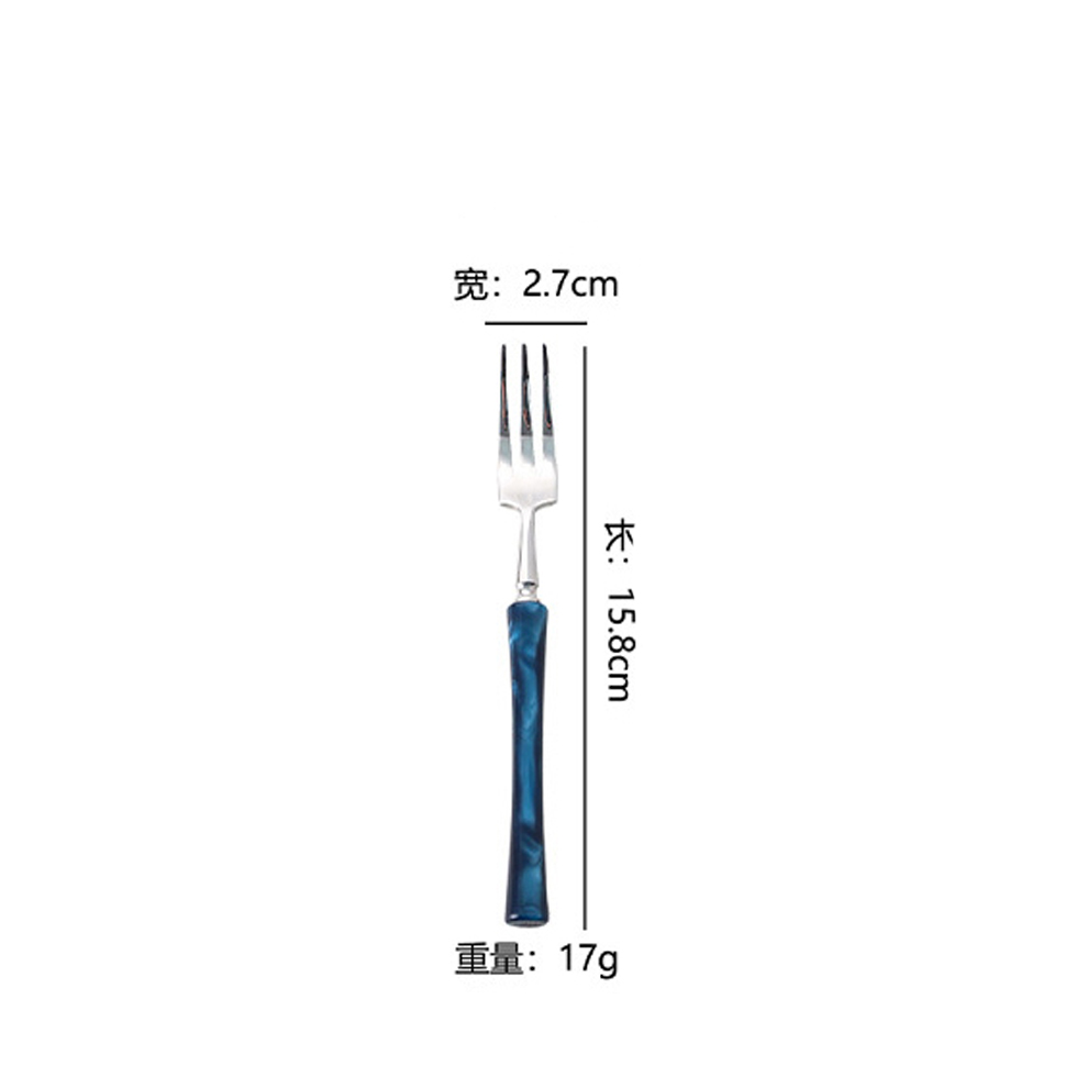blue Dessert fork