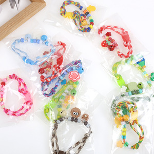 <span class=keywords><strong>Collar</strong></span> de Lujo para Gato con Diseño Trenzado en Contraste, Lindo Estampado de Huella, Campana Sencilla, de Poliéster, con Dibujos Animados, Ajustable, para Todas las Estaciones - Product Image 3