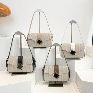 Recién llegado, axilas para bolso para mujer, bolso tejido a la moda para mujer, bolso de un solo hombro, superventas en el verano de 2025 - Product Image 1