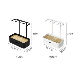 Estante de soporte para pendientes con <span class=keywords><strong>mini</strong></span> perchas, soporte de exhibición de joyería, organizador de pendientes, estante de almacenamiento de joyería de doble capa - Product Image 3