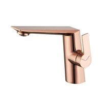 Robinet de lavabo moderne monocommande chromé avec cartouche céramique pour hôtels et écoles (vente en gros)