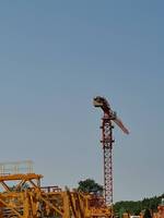 Grue à tour sans cabine 8T avec boîte de vitesses, moteur à engrenages et roulement - Haute efficacité QTZ125-HS6015P