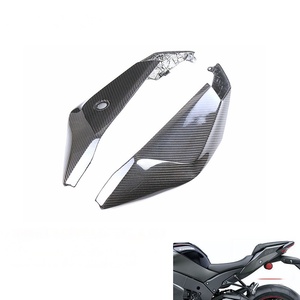 Carenados laterales traseros de fibra de carbono seca 3K para motocicleta Kawasaki ZX-10R 2021 y posteriores - Product Image 1