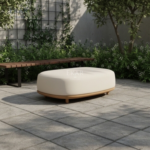 EKAR Horizon Cloud Pouf da <span class=keywords><strong>Esterno</strong></span> |   Sgabello da Patio di Lusso Impermeabile | - Product Image 2