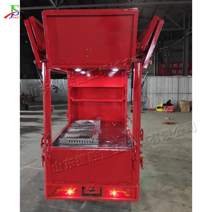 Kiosque de restauration mobile avec remorque entièrement fermée, équipée d'un haut-parleur et de bandes lumineuses décoratives pour la vente en extérieur dans la rue - Product Image 2