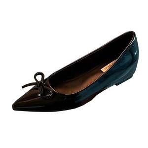 Chaussures plates à talon dissimulé et bout pointu avec nœud papillon, couleur unie, style nude, pour femme, nouvelle collection printemps/automne 2025, modèle Wanwan délicat à bouche peu profonde - Product Image 5