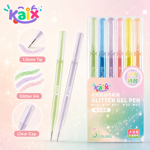 Bolígrafo <span class=keywords><strong>de</strong></span> <span class=keywords><strong>Gel</strong></span> con Purpurina Macron <span class=keywords><strong>de</strong></span> Gran Capacidad con Logotipo Personalizado al por Mayor <span class=keywords><strong>de</strong></span> KAIX, Bolígrafo <span class=keywords><strong>de</strong></span> Tinta <span class=keywords><strong>de</strong></span> <span class=keywords><strong>Gel</strong></span> <span class=keywords><strong>de</strong></span> Alto Volumen <span class=keywords><strong>de</strong></span> 1.0 mm para Libros <span class=keywords><strong>de</strong></span> Colorear para Adultos - Product Image 3