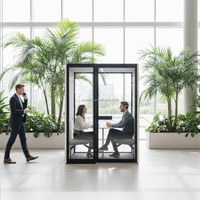 2026 Comine Modules de bureau modulaires préfabriqués de luxe, design moderne, fonction d'intimité, pour bureaux, hôtels, centres commerciaux et salons