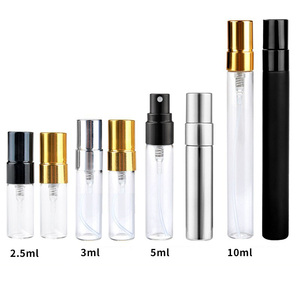 Flaconcino Spray in Vetro Smerigliato Trasparente da 2ml 3ml 5ml 10ml con Tappo a Vite, Bottiglia Campione <span class=keywords><strong>per</strong></span> Profumo Portatile - Product Image 2