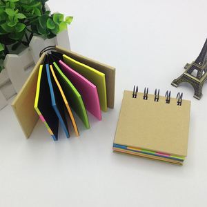 Custom Logo Printing Pocket Size Spiral Colorful <b>Sticky</b> <b>Note</b> Pad Mini Kraft Paper Notepads for Education Promotion - Product Image 4