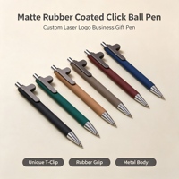 Stylo bille en métal avec grand clip pour cartes épaisses, cadeau promotionnel pour événements professionnels