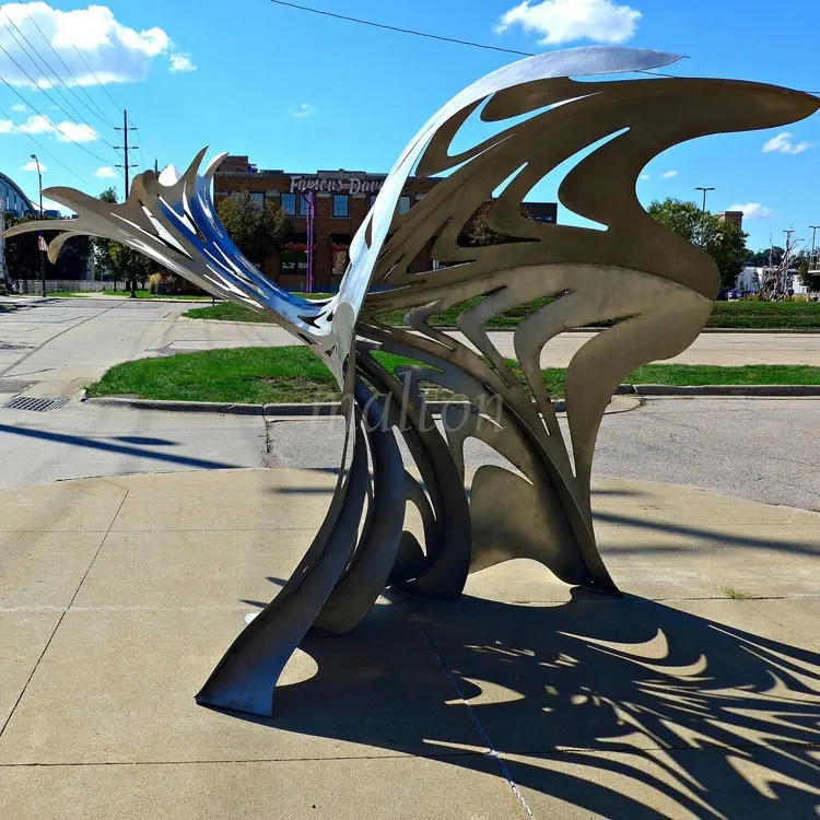 Contemporary Sculptures Stainless Steel Garden Sculpture For Sale