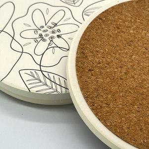 Custom logo Marble Heat Insulating Mat square Round Sublimation <b>coaster</b> Ceramic Blank <b>Coasters</b> <b>For</b> bar Beer <b>drink</b> Coffee - Product Image 3