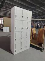 Armoire de rangement, meuble de bureau et de rangement, casier, armoire en acier multifonctionnelle pour salle de sport, école ou bureau
