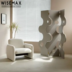 Wisemax partição acrílica dobrável, móveis nórdico de decoração interna, abridor, tela em formato de curva para casa