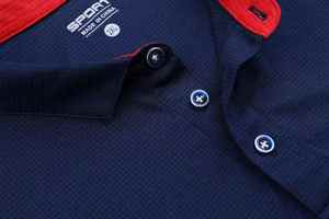 Polos de rendimiento para hombres-Camisetas de golf de poliéster de secado rápido de marca personalizada - Product Image 5